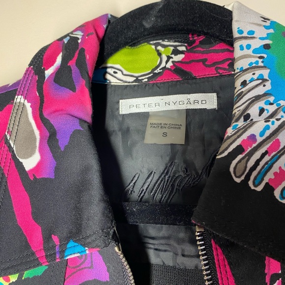 Peter Nygard stretch jacket, size Sm Pink multicoloured Longsleeves - Picture 2 of 12